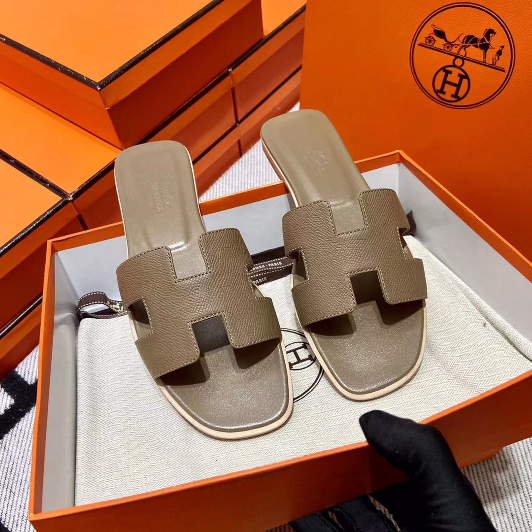 에르메스 올수공 오란 슬리퍼 샌들 앱송 22